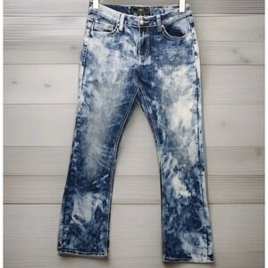 Womens Y2K Size 10 Cato‎ Acid Wash Distressed  Denim Bootcut Jean Winged Pockets